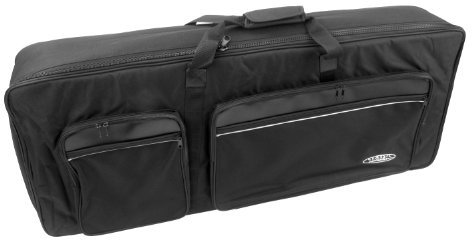 Classic Cantabile KT-C Keyboardtasche Größe C schwarz (Innenmaße 102 x 42 x 15 cm, Schaumstoffpolsterung, reiß- und wasserfest, Rucksackgurte verstellbar)