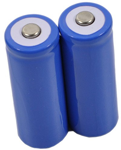 2Pcs 18500 Batteria Ricaricabile per LED Flash Light Torcia Top Flat 1000mah 3.70V Li-ion