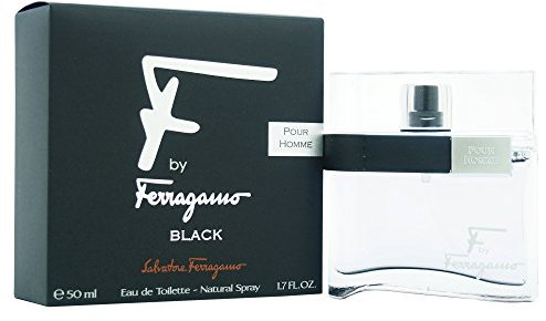 Salvatore Ferragamo F Black Eau De Toilette Spray for Men, 1.7 Fl Oz
