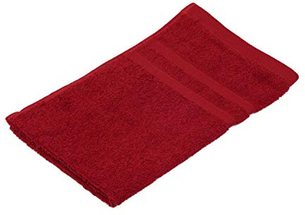 Gözze - Asciugamano per Ospiti, Set da 4 Pezzi, Morbido e Assorbente, 100% Cotone, 30 x 50 cm - Bordeaux