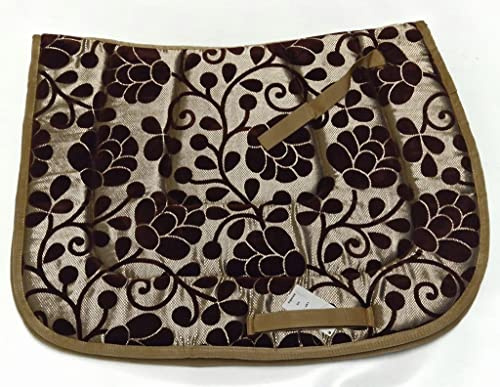 Antik Spanisch Barock Schabracke Blumen Braun Schwarz ~ Gold Farben VS DR Tysons Dick anatomisch (VS)