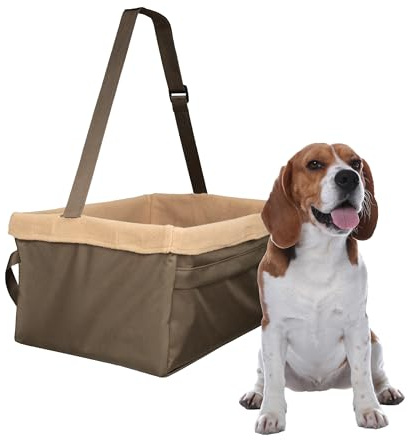 PetSafe, Babysitz, optimaler Komfort, verstärkte Sicherheit, einfache Installation, langlebige Materialien, Elegantes Design, 5-kg-Größe, braune Farbe, Modell Happy Ride