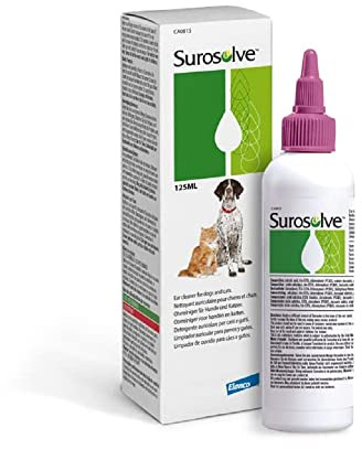 Surosolve Nettoyant Auriculaire - Soin pour Oreilles de Chiens et Chats - Senteur Fruité - 125 ML