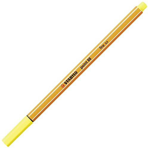 Fineliner - STABILO point 88 - Einzelstift - zitronengelb