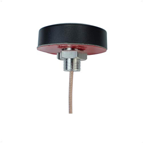 Proxicast Ultra Low-Profile Indoor/Outdoor WiFi Antenna - Triple Band 2.4/5.8/6 GHz - Fixed Through-Hole Screw Mount Bluetooth | ZigBee | WiFi Puck - 6.7 ft Coax Lead w/RP-SMA (ANT-130-005)