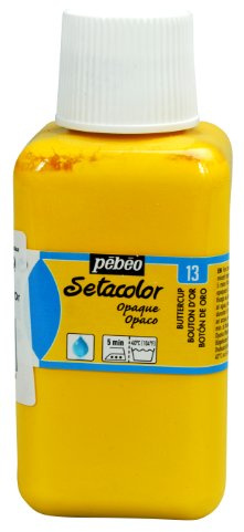 PEBEO Setacolor - Vernice opaca per tessuti, flacone da 250 ml, bicchiere di burro