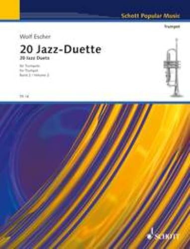 20 Jazz-Duets: Advanced. 2 trumpets. Partition d'exécution.