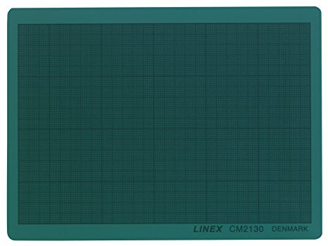 Linex Schneidematte A4 21x30cm, mit mm-Raster, selbstheilende Schnittfläche, grün