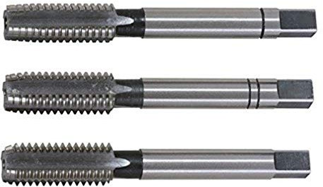 KS TOOLS - 331.0040 - Jeu de 3 tarauds à main HSS, M4 - Résistante aux hydrocarbures Gris