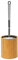 Relaxdays Porte-brosse WC toilette salle de bain récipient amovible en plastique aspect inox Tête remplaçable Déco HxlxP : 33 x 10,4 x 10,4 cm, nature