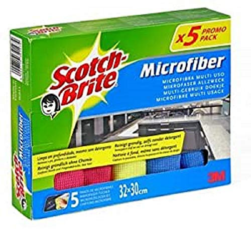 Scotch-Brite Chiffon microfibre premium, Lot de 5
