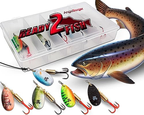 Wild Devil Baits Spinner Sortiment in Box Spinnköder Kunstköder Set Angelköder Spoon (Forelle, 4g)