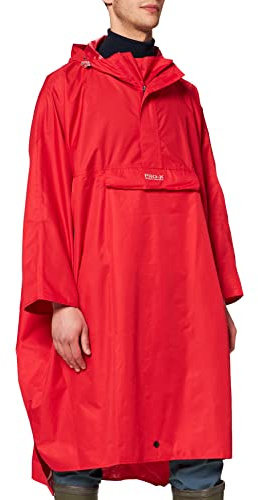 PRO-X elements Regenponcho HIGH PEAK I Regencape mit verschweißten Nähten & Brusttasche I Wasserdichter Regenmantel mit hochknöpfbarem Vorderteil