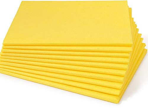 Dr. Güstel Waschfaserlaken plus gelb 120x210 cm 10 Auflagen für Massage- und Wellnessliegen