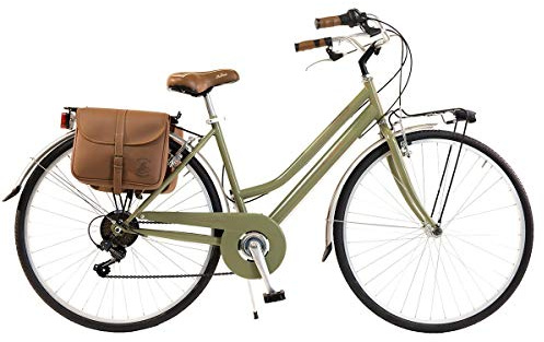 Via Veneto By Canellini Cykel Citybike Ctb Dam Vintage Retro Via Veneto Stål (Grön, 46)