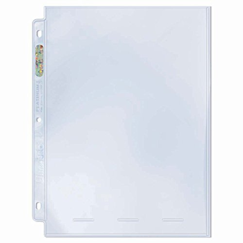 Ultra Pro Platin-Seite mit 1 Tasche, 20,3 x 25,4 cm, 100 Stück.