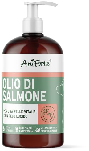 AniForte Lachsöl Hunde & Katzen 500ml – Natürlich & reich an Omega 3, in echter Lebensmittelqualität ohne Zusätze, frisch abgefüllt, Barf Ergänzung