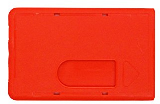 KARTENHÜLLE Rot - Ausweishülle Ausweisetui Schutzhülle Kreditkartenhülle Kreditkarte Ausweis Hülle Karte EC Scheckkarte RFID Kunststoff Robust Stabil - Made in Germany