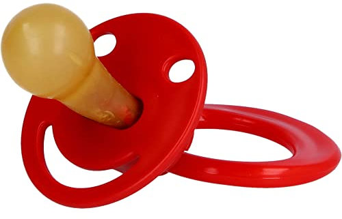 Beruhigungssauger Kirschf. Latex 0 - 6 M.rot