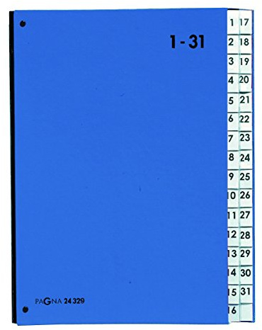 Pagna Pulsmapp färg (pultmapp, 32 fack, 1–31) blå