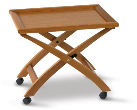 Laubmann Arredamenti Italia - Mesita Billy, Madera - Plegable - Bandeja extraíble - Color: Madera de Cerezo Ar-It il Cuore del Legno