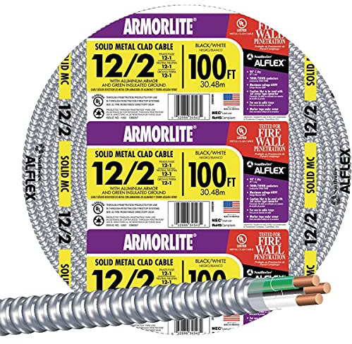 Flexible Conduit Aluminum Metal Clad 12/2 100Ft.