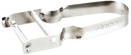 Arcos Gadgets Profesionales, Pelador de Frutas Pelador de Verdura, Acero Inoxidable Cromado, Color Plata