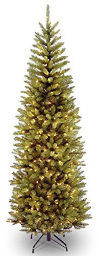 National Tree Company 7ft Pre-Lit Kingswood Fir Slim Christmas Tree