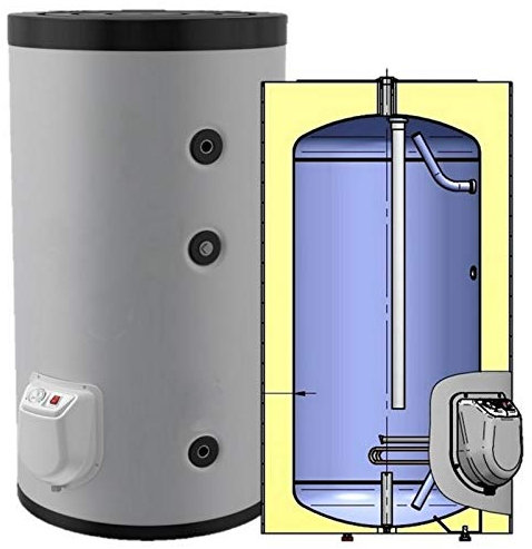 Elektrospeicher, Standspeicher, Warmwasserspeicher leistungsstarker Boiler mit 3 kW Heizleistung und Zirkulationsanschluß in der Größe 200 L Liter