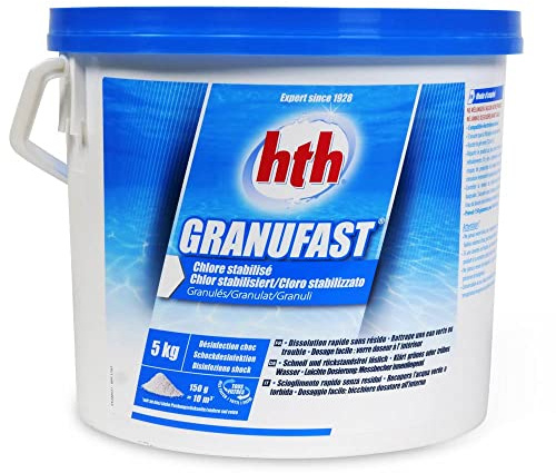 hth GRANUFAST Chlorgranulat 5,0 kg Eimer - Chlor Granulat schnell löslich