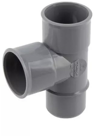 NICOLL COV50171 Culotte et embranchement Simple Male-Femelle à 87°30-PVC Gris-Ø 100 mm-BT18
