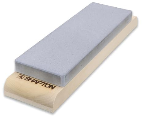 SHAPTON - Piedra de afilar japonesa de cerámica M15, grano medio, 1500,15 mm, con base de madera