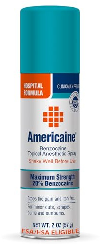 Americaine Hospital Formula Maximum Strength Benzocaine Spray, 2 Oz