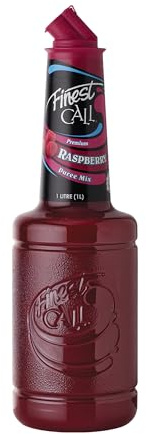 Finest Call, Raspberry, 1 l, Purea di Frutta con Lamponi, Zucchero di Canna, Ideale per Cocktail, Smoothie, Topping e Dessert