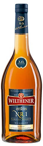 WILTHENER Nr. 1 I Weinbrand in X.O.-Qualität I 8 Jahre auf Limousin-Eichenholzfässern gelagert I 38% vol. I 0,7 l