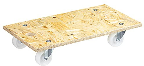 WAGNER Carrello da trasporto MM 1141 I 57,5 x 30 cm I ruote di trasporto soft a scorrimento facile per protezione del pavimento - per carichi pesanti I portata 250 kg - 20114101