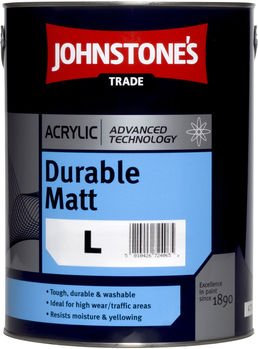 5LTR - JOHNSTONES Trade Acrylic MATT Emulsion Magnolia