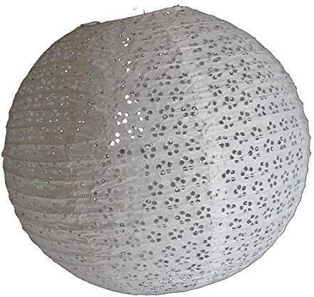 AAF Nommel ®, 260, Lampion 1 Stk. Papier weiss japanisch rund gelöchert. Durchmesser 40 cm