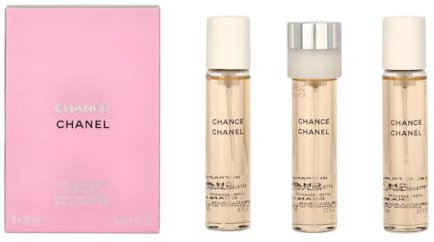 Chanel Chance femme/woman, Eau de Toilette, 3x 20 ml Nachfüllungen, 1er Pack(1 x 1 Set)
