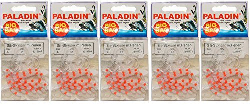 Paladin Silikon Stopper & Perlen Large - 270 Gummistopper für Sbirolinos, Posenstopper, Silikonstopper für Posenmontagen, Stopperperlen