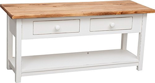 Biscottini Tv Schrank Holz 110 x 40 x 50 cm Made in Italy | Fernsehtisch Holz | Tv Tisch Holz | Tv Bank Holz massiv | Tv unterschrank | Retro möbel