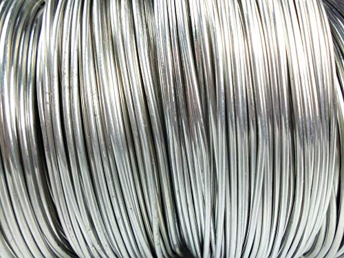 H&S Aluminiumdraht 1,5mm x 212m = 1 KILOGRAMM (Silber)