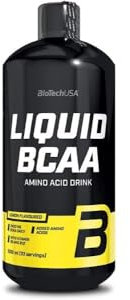 BioTechUSA Liquid BCAA | con AAKG y Vitaminas | Alta Biodisponibilidad | 2:1:1 BCAA Ratio | Ideal para antes y después del entrenamiento, 1000 ml, Limón