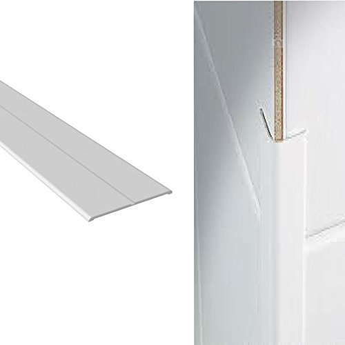 SmartHome White Plastic Flexi Angle Trim 50mm x 50mm x 5m Durable & Flexible Wall Protector for Windows, Doors Easy to Install Corner Frame Protection Guard for Residential & Commercial Use