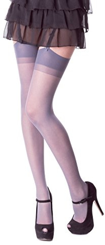 Romartex Strümpfe zum Anstrapsen 20 DEN,Grau - 4(L)/5(XL)