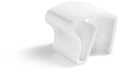 Easy-Shadow 2 Stück = 1 Paar Klemmträger Klemmhalter Träger aus PVC-Kunststoff für Jalousien Jalousetten mit 25 mm eckigem Oberkopf für alle gängigen Aluminium Jalousien 25 x 25 mm in der Farbe weiß