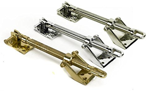 Telescopic Screw Jack with Large Brackets - Polished Brass - 0300