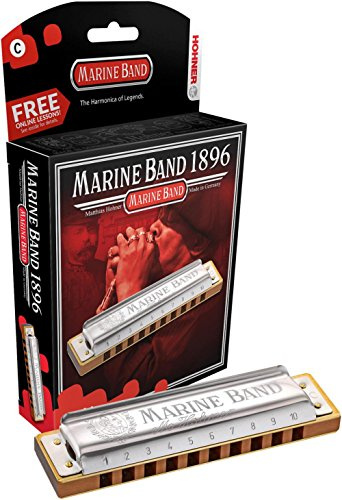Hohner 1896 Marine Band Natural Moll Mundharmonika D