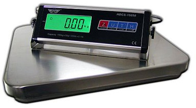 Balance plateforme industrielle avec plateau inox 35.5 x 40.5 cm - capacité : 60kg, lecture : 20g