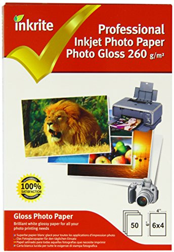 Inkrite PPIPG2606450 PhotoPlus Professional Paper Photo Gloss 260gsm 6x4 (50 sheets)